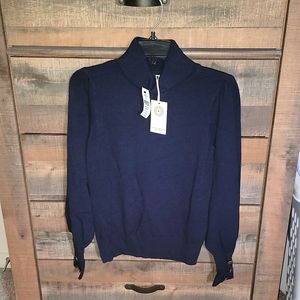 Navy Blue Ramy Brook Turtleneck